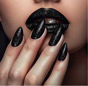black nails
